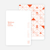 Triangles Galore Personal Stationery - Orange