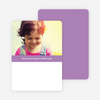 Modern Photo Thank You Card - Lilac