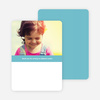 Modern Photo Thank You Card - Cornflower