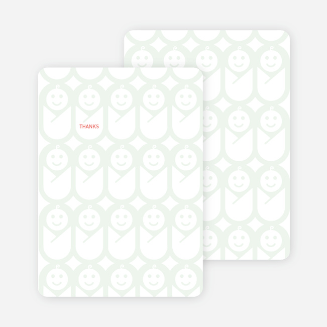 Stationery: ‘Swaddle Me This’ cards. - Sage