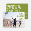 Live Laugh Love Valentine’s Day Cards - Green