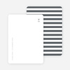 Simple Stripes Personalized Stationery - Black