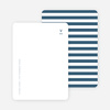 Simple Stripes Personalized Stationery - Blue