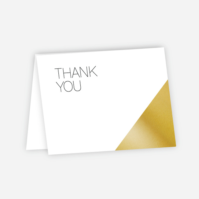 Cornerstones of Bliss Wedding Thank You Cards - White