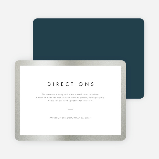 Wedding Frame of Mind Wedding Direction Cards | Paper Culture