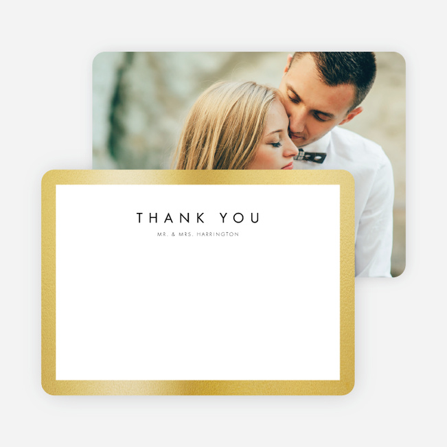 Wedding Frame of Mind Wedding Thank You Cards - Purple