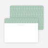 Converging Paths Wedding Thank You Cards - Green