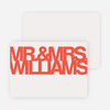 Fortune Favors the Bold Wedding Thank You Cards - Red