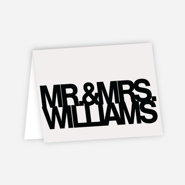 Fortune Favors the Bold Wedding Thank You Cards - Black