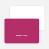 Simply Married Wedding Thank You Cards - Pink