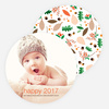 Vintage Acorn New Year Cards - Multi