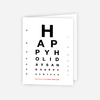 Eye Chart Corporate Cards - Red