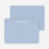 Line Up Note Cards - Blue