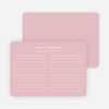Line Up Note Cards - Pink