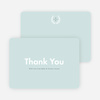 Look to Your Laurels Wedding Thank You Cards - Blue