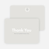 Look to Your Laurels Wedding Thank You Cards - Gray