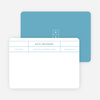 Monogram Grid Professional Stationery - Blue