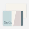Taking Shape Wedding Thank You Cards - Blue