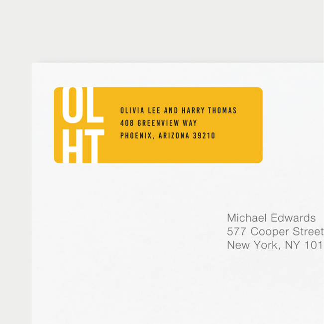 wedding return address labels paper culture