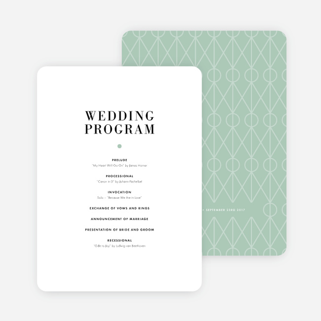 wedding programs paper culture