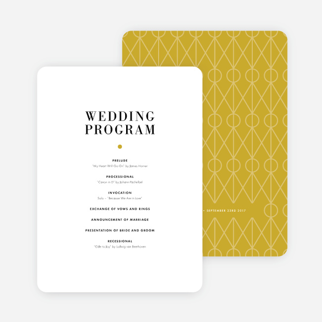 Converging Paths Wedding Programs Paper Culture