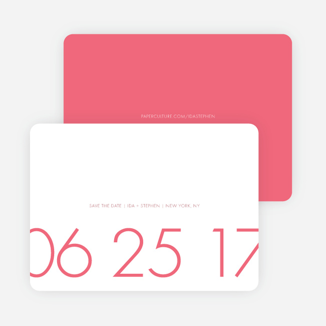 It’s a Date Save the Date Cards - Pink