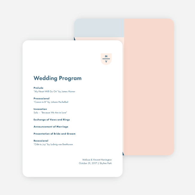taking shape christmas wedding programs