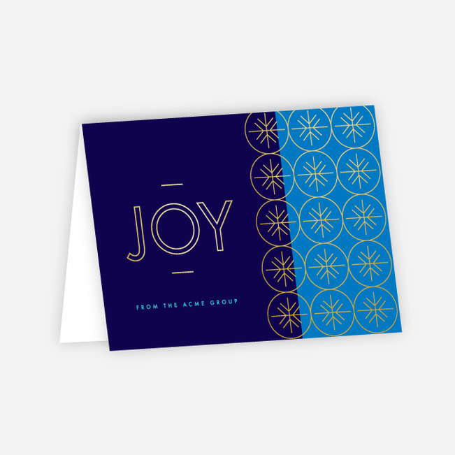 geometric snowflakes corporate holiday cards paper culture