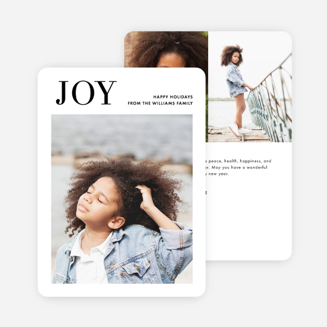 Masthead Greetings Holiday Cards - Black