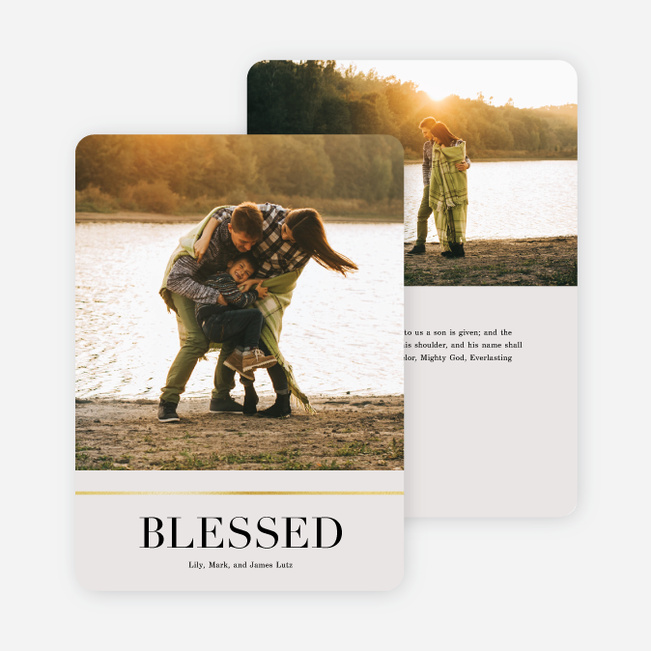 Peace & Quiet Holiday Cards - Beige
