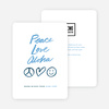 Peace Symbol - Blue