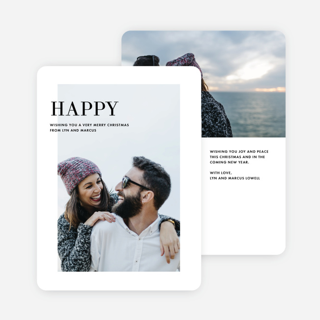 Simply Said Christmas Cards - Black