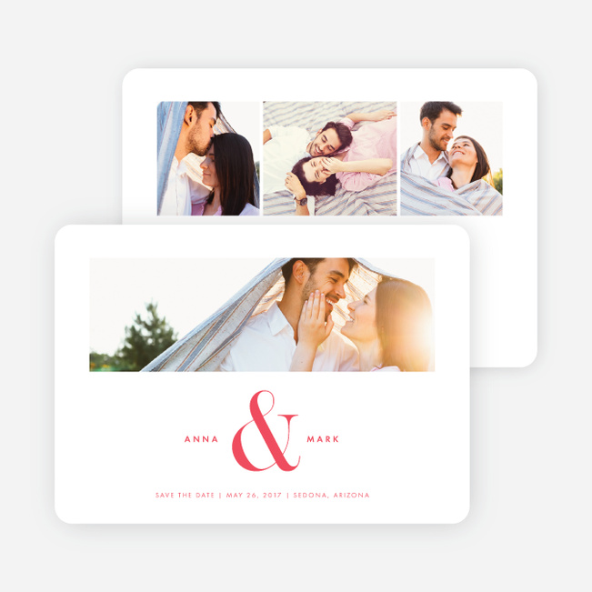 Ampersand Save The Dates - Red