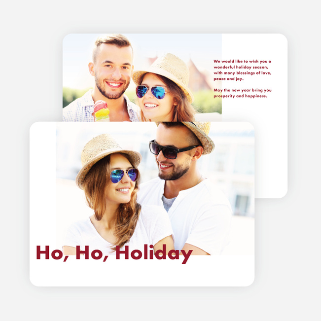 Go Bold Holiday Cards - Red