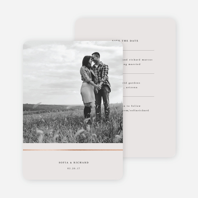 Less is More Save The Dates - Beige