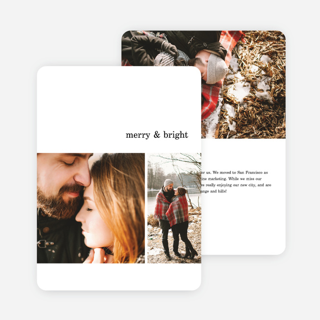 Quick Cheers Family Photo Cards - Black