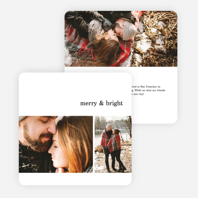 Quick Cheers Family Photo Cards - Black