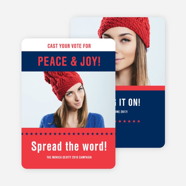 Vote Now Holiday Cards Paper Culture