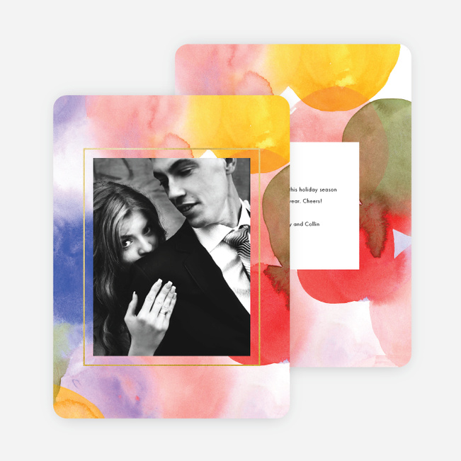 Watercolor Standout Photo Cards - Multi
