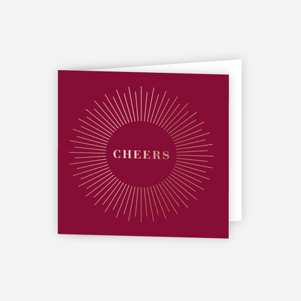 Foil Cheers Glow - Red