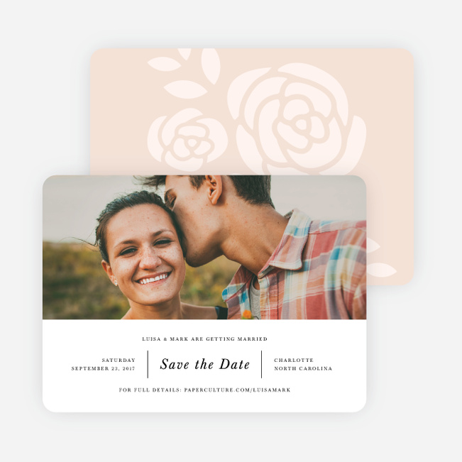Coming Up Roses Save the Dates - Pink