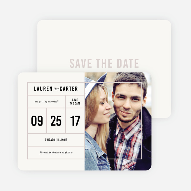 It’s a Date Save the Dates - Beige