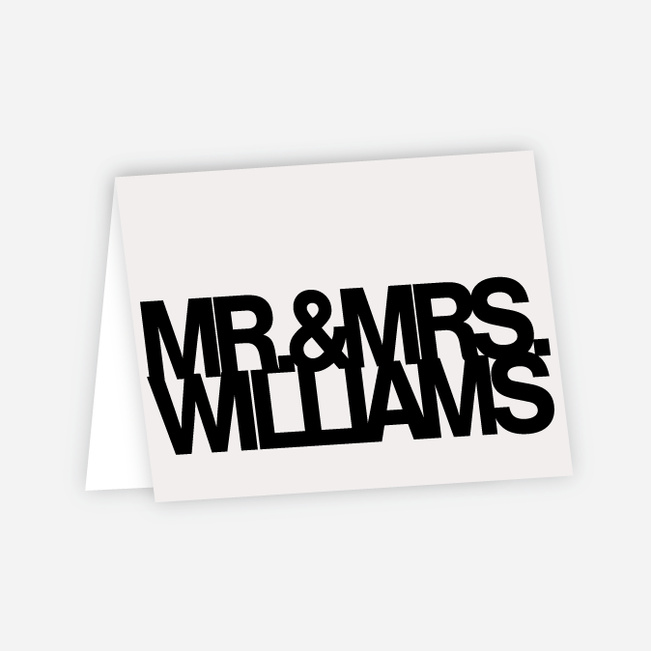 Fortune Favors the Bold Wedding Thank You Cards - Black