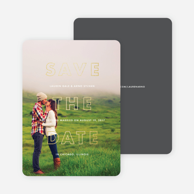 Hexagon Bliss Save the Dates - White