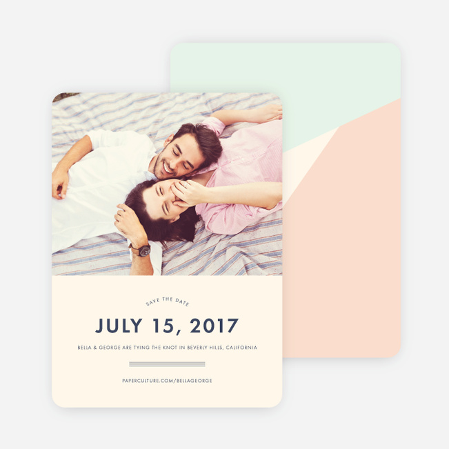 Pieces of the Puzzle Wedding Save the Date Cards - Pink