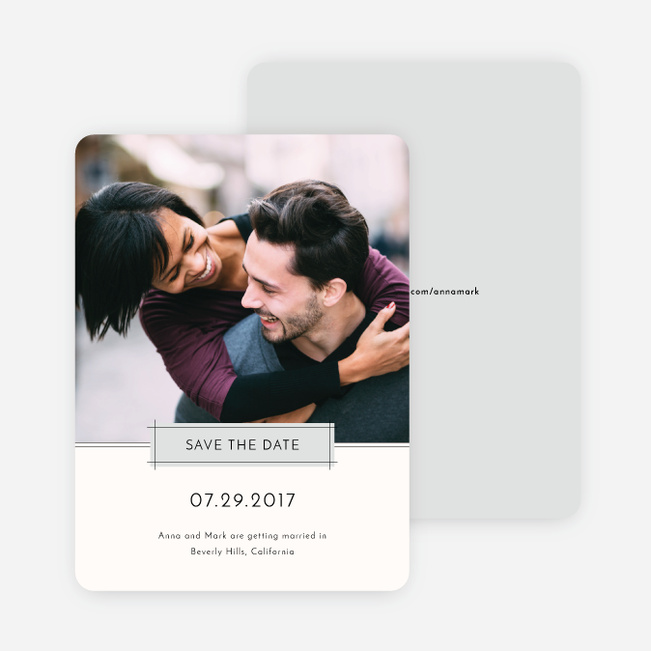 Simple Lines Save the Dates - Gray