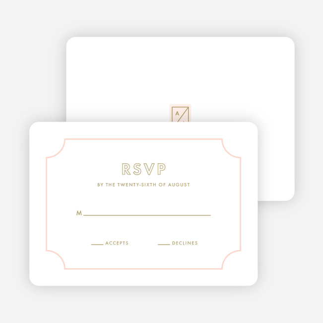 Tomorrow's Crest Wedding Response Cards | Paper Culture