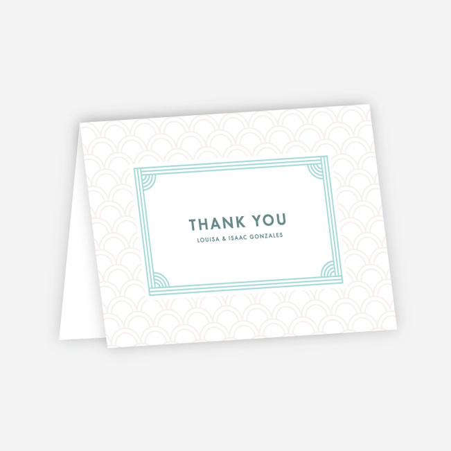 Vogue Imagination Wedding Thank You Cards - Blue