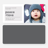 Peace & Love - Gray