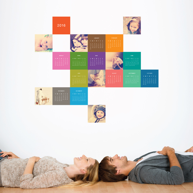 Photo Calendar Wall Decals - Multi